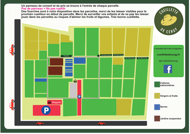 Plan Cueillette de Cergy